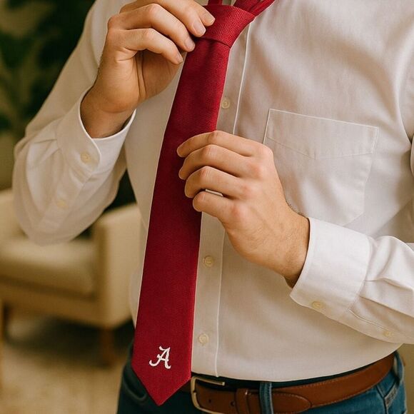 University of Alabama Silk Necktie – Show Your Team Spirit - Picture 1 of 10